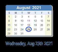 Nov 26, 2020 · in 2021, the spring festival falls between february 11 and 17, and the national day holiday between october 1 and 7. August 2021 Calendar With Holidays United States