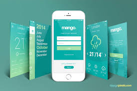 Download Free Iphone Perspective App Screen Mockup On Behance App Mockup Free Iphone Mockup Mobile Mockup