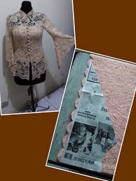 Kebaya Sleeves Lengan Lonceng Desain Blus Pakaian Wanita Model Pakaian
