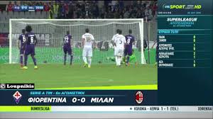Με goal/goal τα τρία τελευταία παιχνίδια της μίλαν στην serie a. Fiorentina Milan 0 0 Youtube