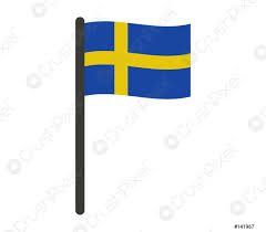 Juni, der schwedische nationalfeiertag und flaggentag. Schweden Flagge Stock Vektorgrafi Crushpixel