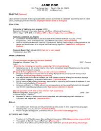 Sample computer science student resume. Resume Template