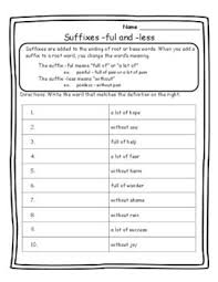 Three Different Pages These Pages Are Easy To Use And Come With Answer Keys Lesson Reminders About What The F Suffixes Worksheets Prefixes Suffix Activities