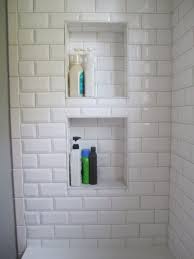 Beveled Subway Tile Beveled Subway Tile Bathroom Shower Niche Subway Tile Showers