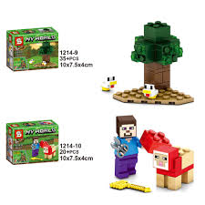 SY Sheng Yuan 1214 MY WORLD Building Transform Figure (10-in-1) Set Toy  Building Block Bricks | Lazada