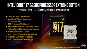 Nhl awards 2021 nominees : Intel Have Announced The New 10 Core I7 6950x Extreme Edition Cpu