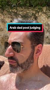 Arab Dad Pool Judging and Conversations in Arabic