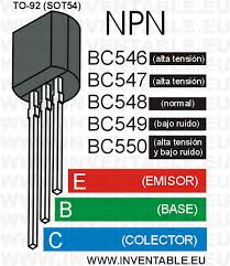 C945 transistor pinout, equivalent, uses, features & applications, details on how and where to use this transistor, how to get best long term durability. El Transistor Bc548 Y La Serie Bc546 Bc547 Bc549 Bc550 Inventable