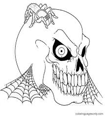 This haunted house is far from a quiet abandoned one. Halloween Masks Coloring Pages Coloring Pages For Kids And Adults