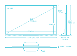 The inch in to foot ft conversion table and conversion steps are also listed. Sony Master Series A9g Oled Tv 77 Dimensions Drawings Dimensions Com