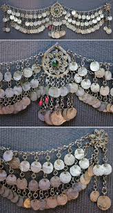 Late Ottoman Alinlik Woman S Forehead Ornament To Be Fixed On The Felt Hat Or Headscarves Using The Hooks At The Back Of The Thre Kemer Tokasi Taki Gumus