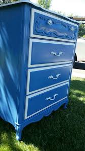 used blue and white wooden 4 drawer chest in reno letgo urunler mobilya araba