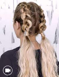 The double dutch braid has been a highly trending hairstyle online and offline lately. Double Dutch Braids Hair Style For Women Redken