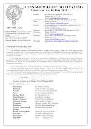 CLAN MACMILLAN SOCIETY (AUST)