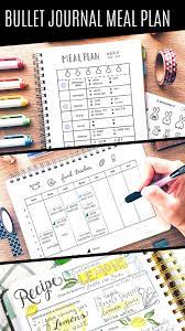 21 Creative Bullet Journal Meal Plan Ideas To Keep You Organized And Well Fed Bullet Journal Meal Plan Bullet Journal Journal
