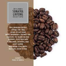 Sumatra Lintong Batak 100 Arabica Specialty Coffee Herbal Grapefruit Cedar Kopi Kopi Indonesia