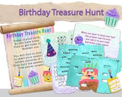 Birthday Present Scavenger Hunt Birthday Treasure Hunt Clues Scavenger Hunt Clues Colourful Etsy In 2020 Scavenger Hunt Clues Birthday Presents For Girls Treasure Hunt Clues