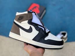 2021 Cheap Air Jordan 1 Dark Mocha Sail Black 555088 105 Air Jordans Air Jordan Shoes Jordans