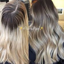 Color Correction Blended Blonde Dimension Behindthechair Com Ombre Hair Blonde Growing Out Hair Long Hair Styles