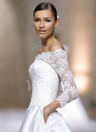 Hochzeit ist ein großer tag für alle damen. A Linie X2f Princess Linie Schulterfrei Kapelle Schleppe Satin Spitze Stoffbezogene Knopfe Mit Armeln 3 X2f 4 Lange Kleid Hochzeit Pronovias Brautkleid Braut