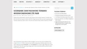 Zte f609 memang menyediakan paket lengkap dalam satu router, maka dimanapun kamu berada, penggunaan router wifi ini akan terus stabil. Logindrive