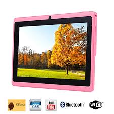 Tagital T7x 7 Quad Core Android 4 4 Kitkat Tablet Pc Bluetooth Dual Camera Play Store Pre Installed 2014 Newest Model Pink Tablet Android Tablets Android