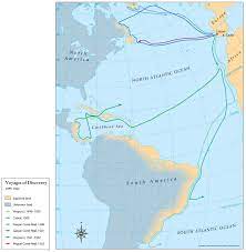 Does any1 know where i could find a map of amerigo vespucci's voyage to america.and is it true that he really discovered america and that columbus didnt even get to north america? Voyages Of Discovery 1499 1502