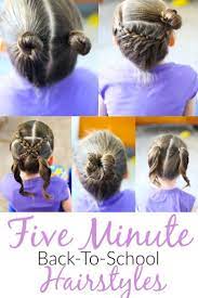 5 Back To School Hair Styles In Under 5 Minutes Back To School Hairstyles Girls Hairstyles Easy Hairstyles For School