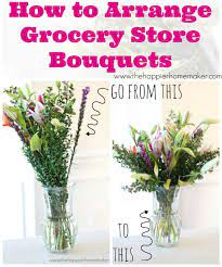 2 pack white roses artificial flowers bouquets. How To Arrange Grocery Store Flowers The Happier Homemaker
