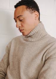 Clearance roll neck jumper cream Online Cream Melange Roll Neck Jumper  SIRPLUS