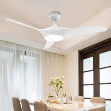 Amazon Com Modern White Ceiling Fan With Led Light And Remote Depuley 52 In Industrial Fan Light Kit 3 Blade Dimmable Fan Light Fixture For Kitchen Dining Room Bedroom Lighting 3 Color Changeable Timing Home Improvement