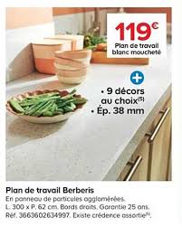 Les meilleurs images ou photo pour plan de travail castorama blanc. Offre Plan De Travail Berberis Chez Castorama