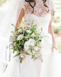 We did not find results for: Martha Stewart Weddings On Instagram Florist Lark Foster Created The Bridal Bo Green And White Wedding Flowers White Wedding Flowers Light Pink Wedding Dress