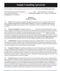 Sample statement of accountablity for professional consultant : Free Consultant Service Agreement Templates What To Include