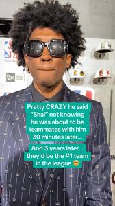 Crazy Jalen Williams said “Shai” not knowing he was about to join him…🤯🤝