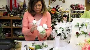 To hold it all together, a flowing silk ribbon was added for a personalized touch. How To Make A Wedding Bouquet With Silk Flowers Silk Flower Bouquet Bridal Bouquet Youtube