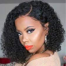 Purple Curly Wig Heat Resistant Wig Fluffy Slightly Curly Etsy Curly Bob Wigs Curly Human Hair Wig Curly Bob Hairstyles