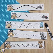 At the start of the pack is an easy read book that introduces the children to all the animals involved in the old lady book. There Was An Old Lady Who Swallowed A Fly Pre Writing Activity