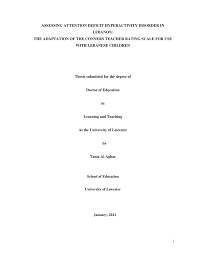 اشهر السنة الميلادية بالترتيب بالعربي. Pdf Assessing Attention Deficit Hyperactivity Disorder In Lebanon The Adaptation Of The Conners Teacher Rating Scale For Use With Lebanese Children