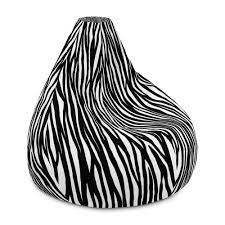 Zebra Bean Sofa Bag Black White Animal Print Water Resistant Sofa Bag Made In Europe Bean Bag Bean Bag Chair Bean Sofa