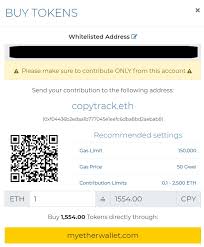 You don't have to purchase any tokens to follow along with this tutorial. How To Buy Cpy Tokens During The Copytrack Ico Steemit