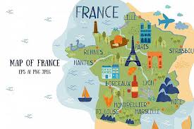Francia Mapa Mochileros Viajeros