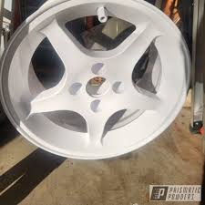 Corba Wheels coated in a Gloss White Finish