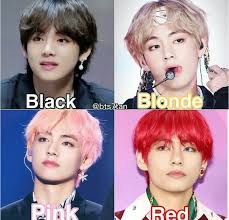 He Looks Amazing In Every Hair Color V Bts Bts Hair Colors Hair Color Maroon Hair Colors
