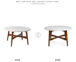 Large marble mid century style coffee table heavy quality item. Daily Find West Elm Reeve Mid Century Coffee Table Copycatchic