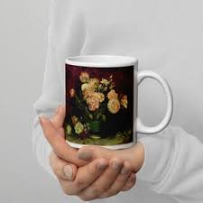 Van Gogh Inspired Thanksgiving Mug By: Harriet Pilgrim Sitting Down to  Thanksgiving Dinner Scene Perfect Fall Beverage Cup 11oz