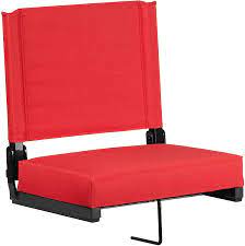 Check spelling or type a new query. Amazon Com Flash Furniture Grandstand Comfort Seats By Flash 500 Lb Rated Lightweight Stadium Chair With Handle Ultra Padded Seat Red Garden Outdoor