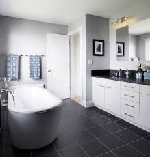 Click to shop or browse top bathroom ideas! How To Use Dark Floors To Brighten Your Dull Home Black Bathroom Floor Dark Gray Bathroom Gray Tile Bathroom Floor