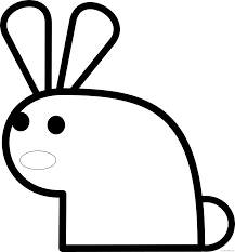 Copy the code we give you below and paste it on your web to publish it. Bunny Face Coloring Pages Bunny Face Black Printable Coloring4free Coloring4free Com