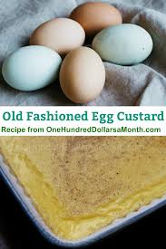 A lot of englishmen drink their 5 o'clock tea. Old Fashioned Egg Custard Recipe One Hundred Dollars A Month